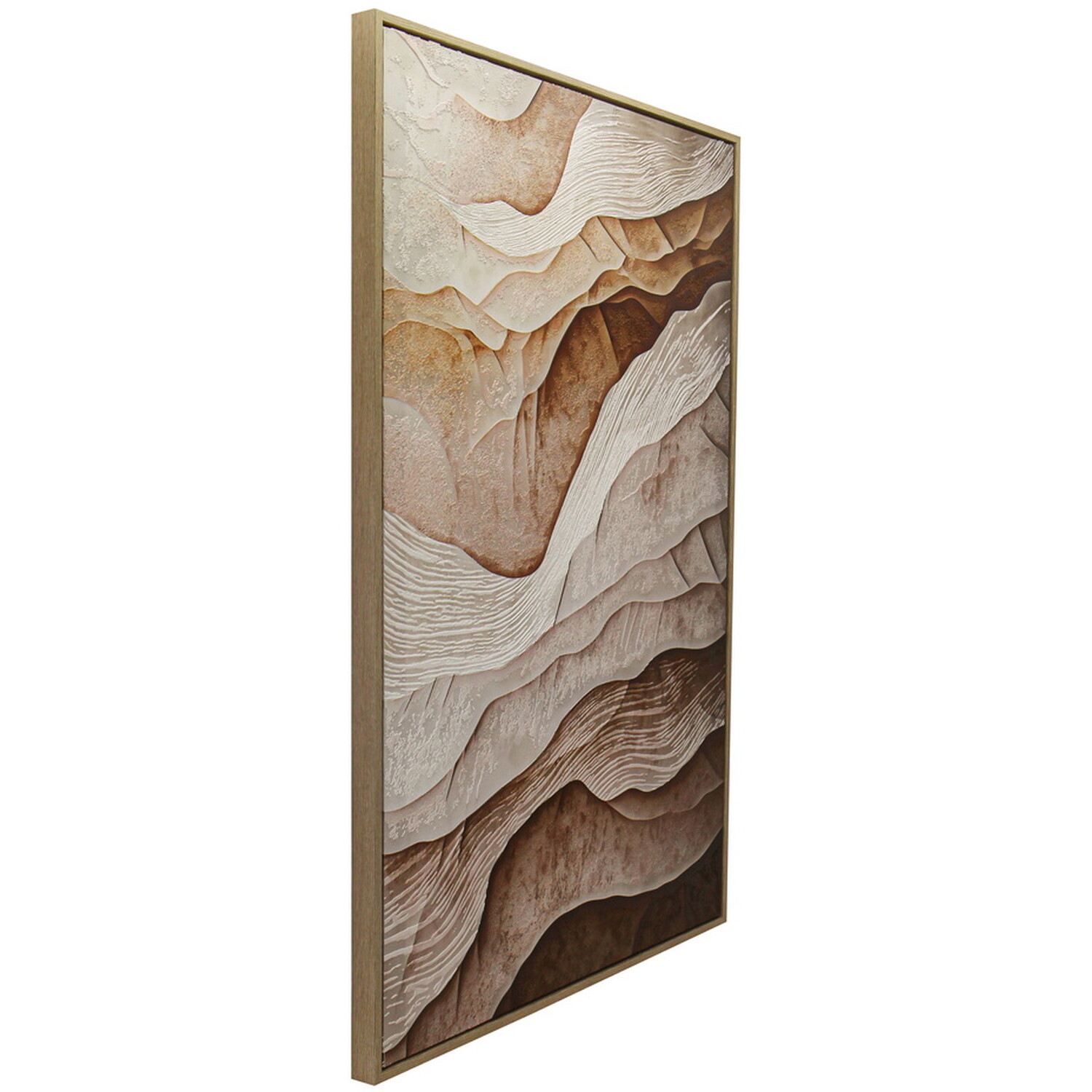 Canyon Texture Framed Wall Art Neutral | Homebase