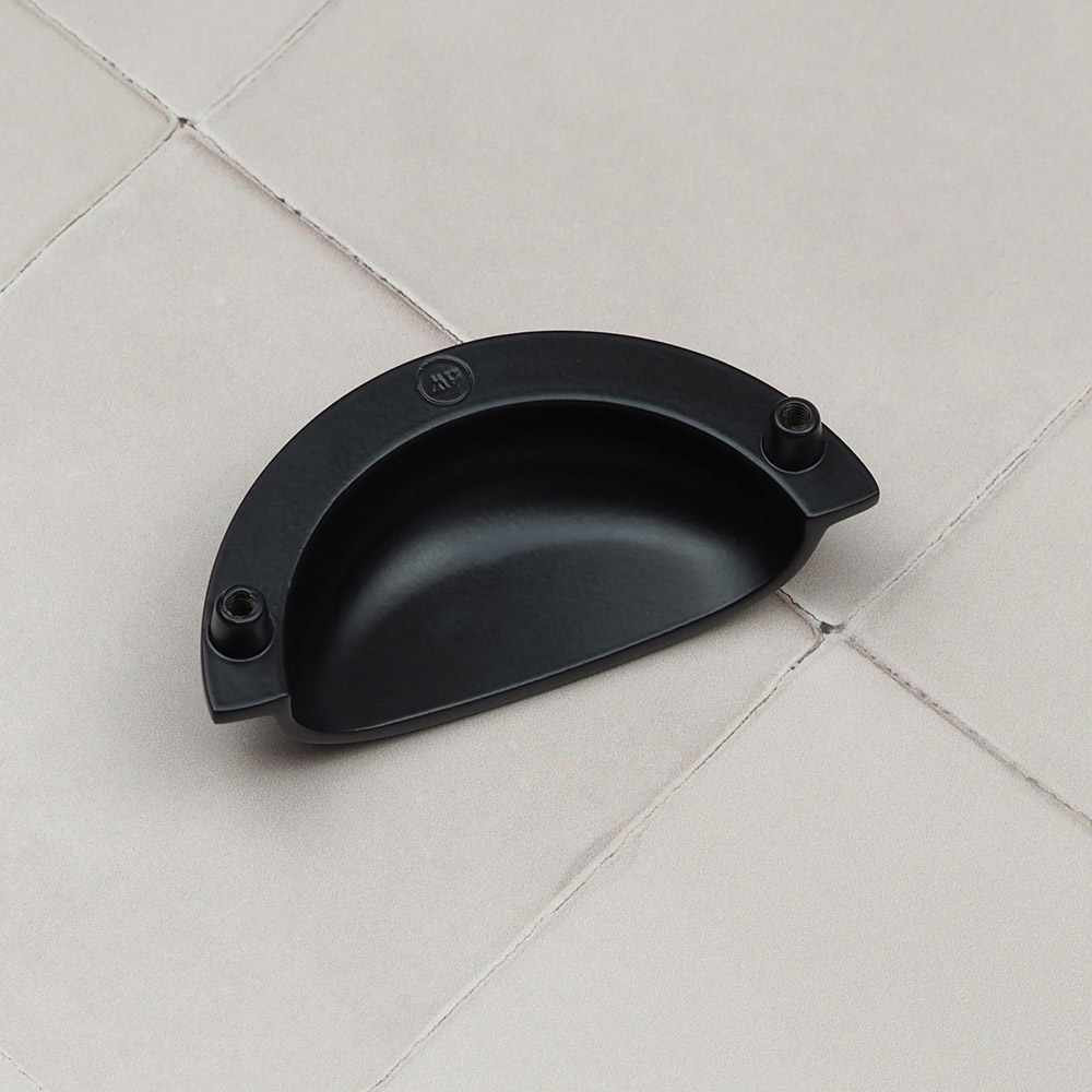 Handle & Home Matt Black Cup Handle 76mm Image 3