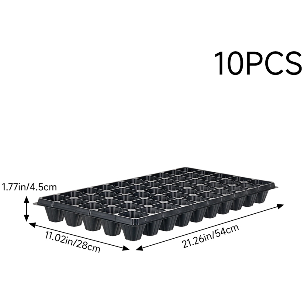 Living and Home 50 Cell Gardening Seedling Tray Set of 10 Image 8
