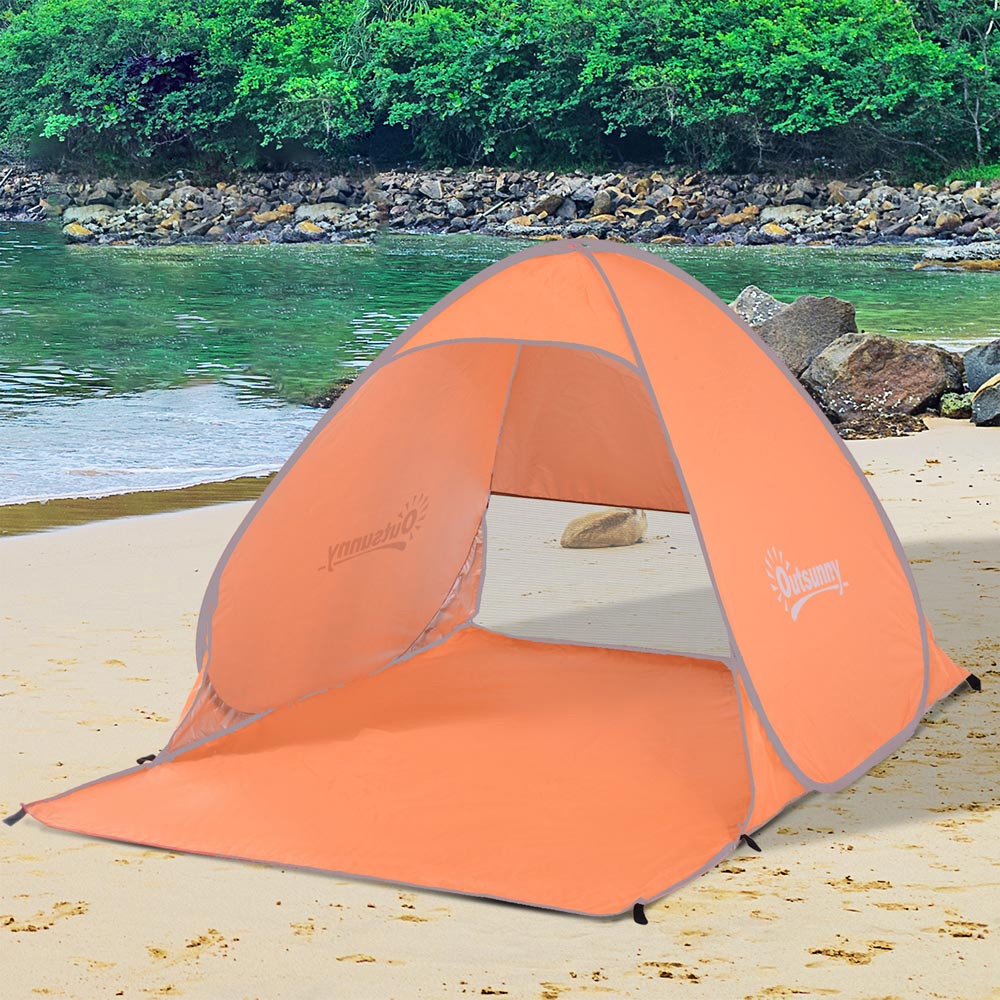 Outsunny 2 Person Pop Up Shelter Orange Image 2