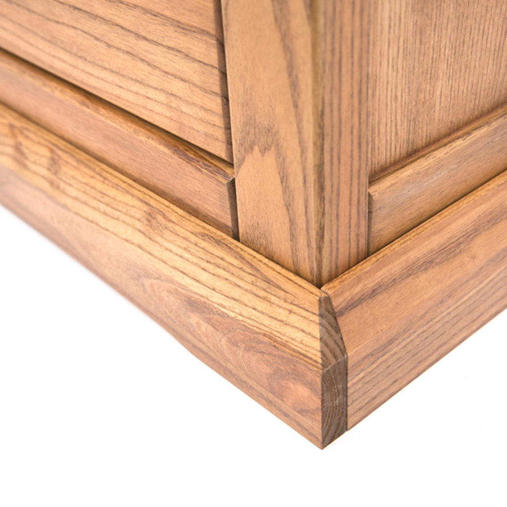 Cabinet Bits Salerno 5 Drawer Brown Chrome Knob Chest of Drawers Image 8