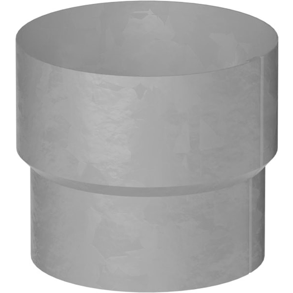 Galeco Steel Round Offset Downpipe Kit Galvanised 87mm Image 4