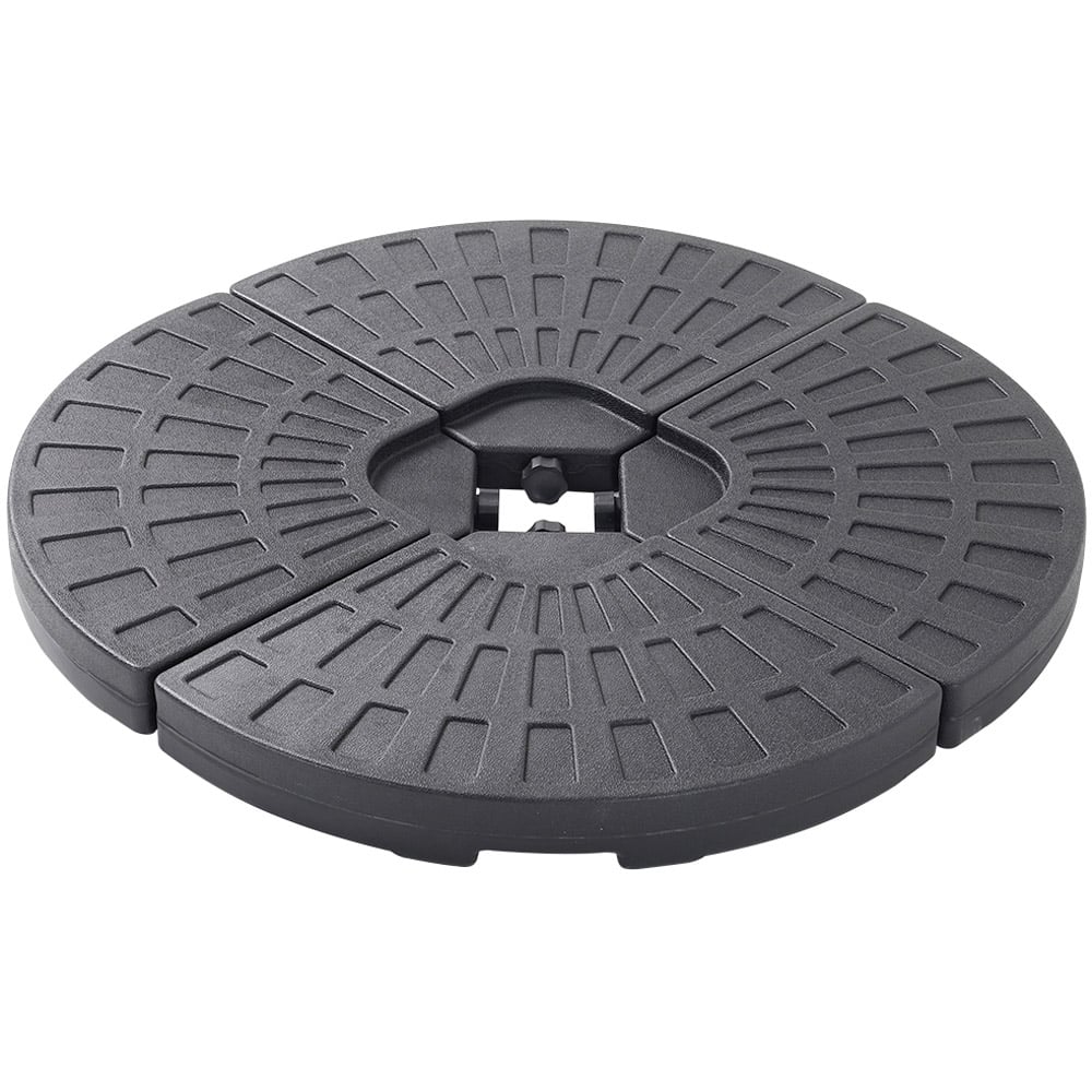 Living and Home Dark Grey LED Rotatable Cantilever Parasol with HDPE Base 3m Image 6