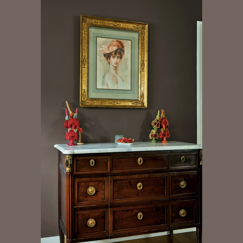 Farrow & Ball Interior Wood and Metal 244 London Clay Flat Eggshell Paint 5L Image 4