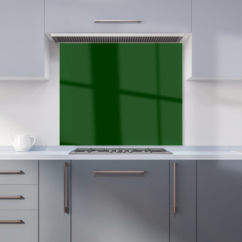 Warren Reed Designer Jungle Green Glass Kitchen Splashback 75 x 90cm Image 1
