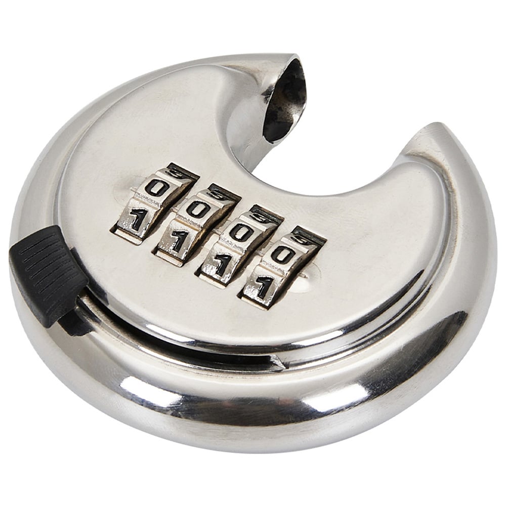 Living and Home 4 Digit Silver Zinc Alloy Combination Padlock Image 4