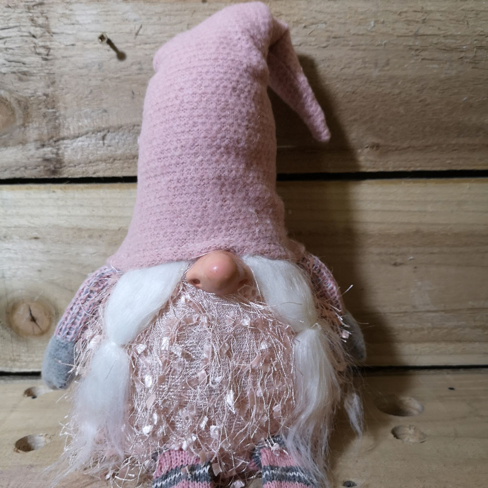 Samuel Alexander Sitting Female Gonk with Pink Hat and Dangly Legs LED Christmas Decoration 50cm Image 4