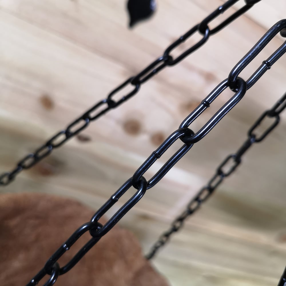 Samuel Alexander Black Heavy Duty Steel Twisted Bar Hanging Basket 40cm Image 5