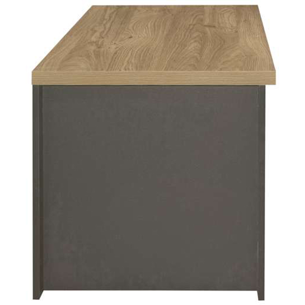 Birlea Highgate 2 Drawer Single Shelf Dark Grey and Oak Coffee Table Image 5