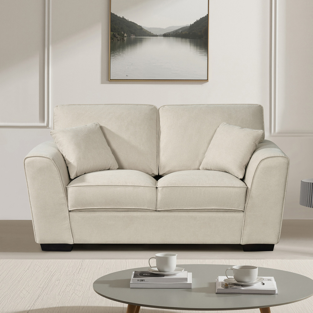 Artemis Home Arlington 2 Seater Oat Fabric Sofa Image 3