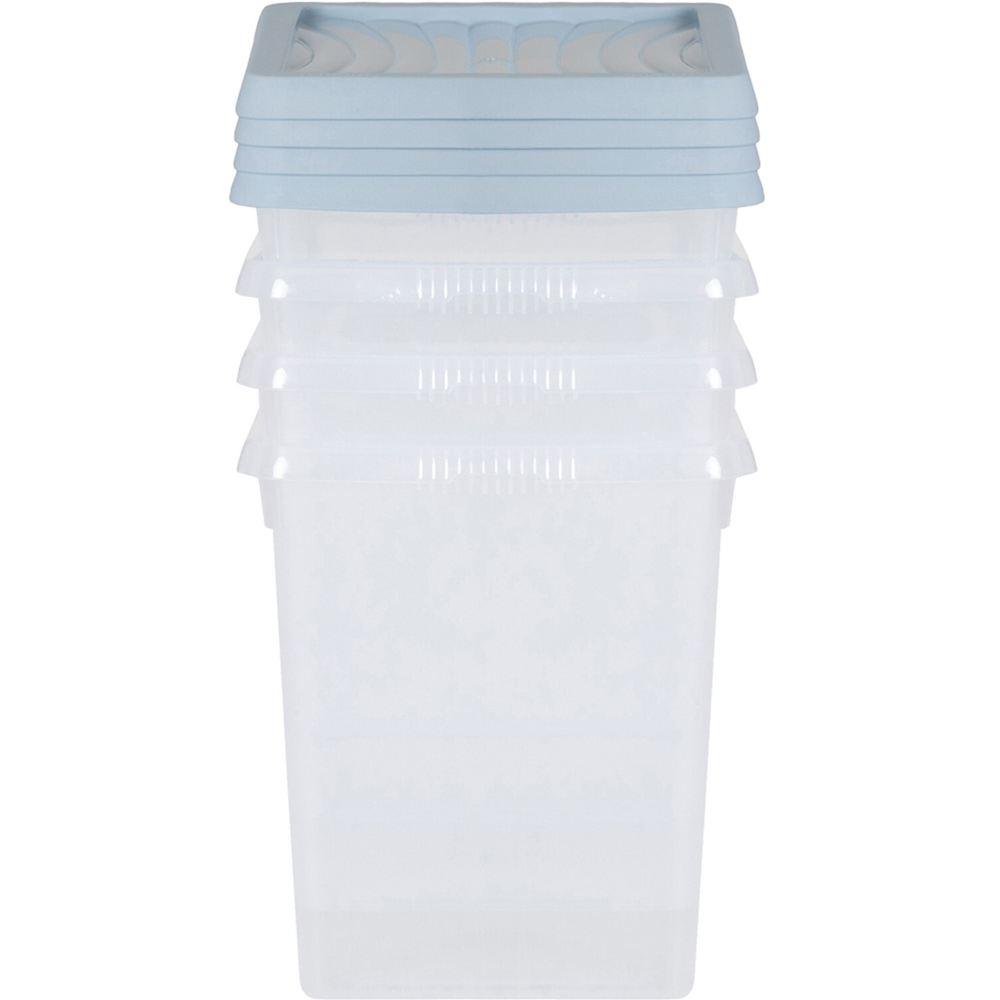 Pack of 4 Wham Storage Boxes Ice Blue Image 5