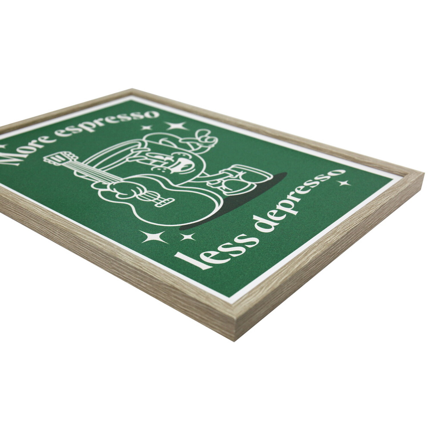 Espresso Graphic Framed Art Image 6