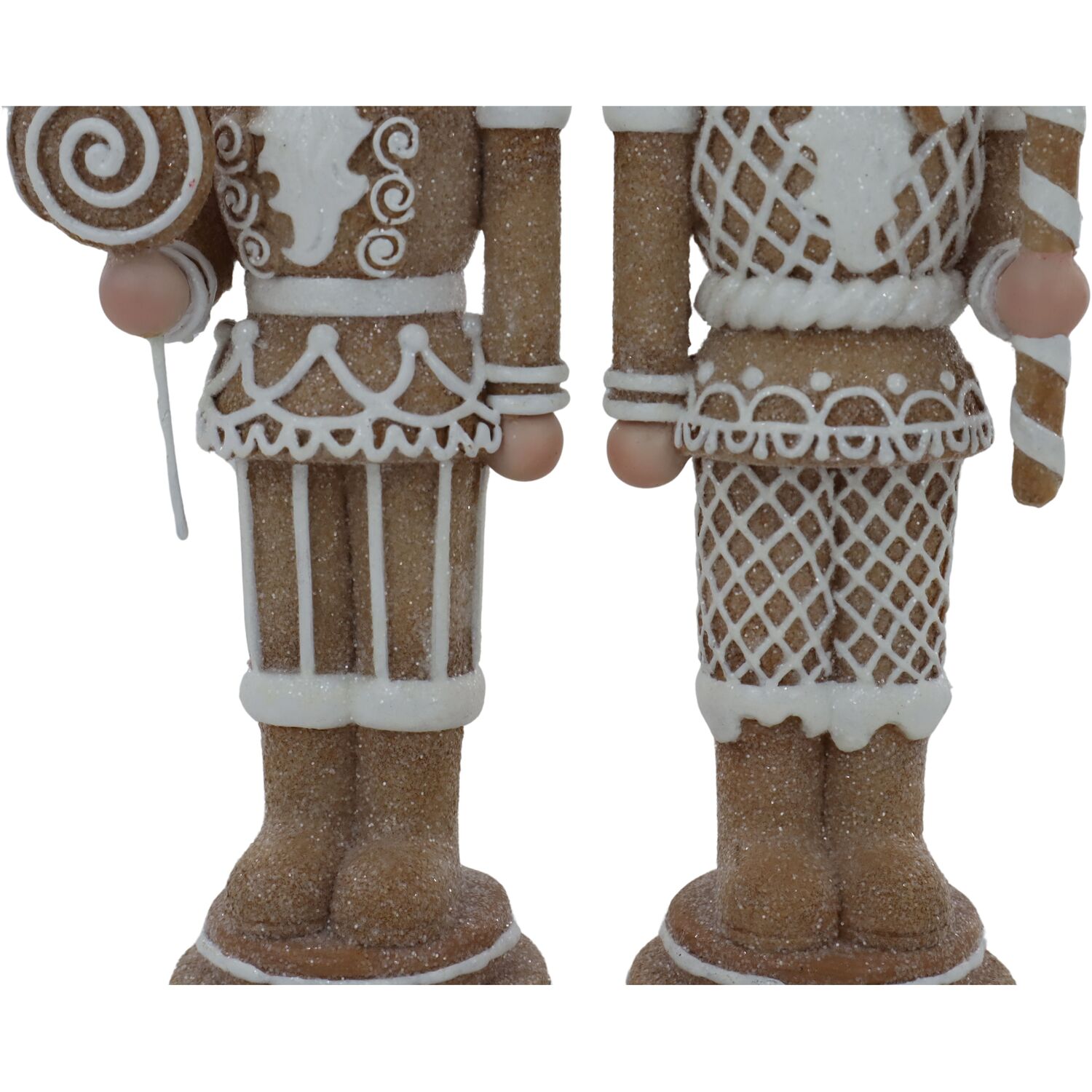 Festive Gingerbread Nutcracker Brown and White Image 5