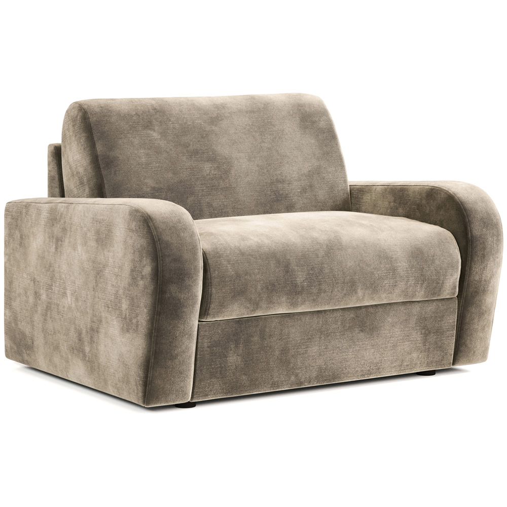 Jay-Be Deco Luxe Velvet Mink Snuggler Sofa Bed with e-Sprung Mattress Image 2