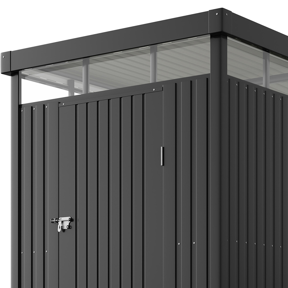 Living and Home 5.3 x 8.5ft Metal Garden Storage Shed with Transparent Windows Image 6