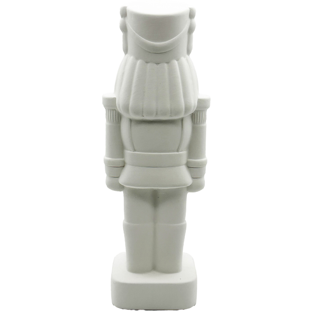 Large Ceramic Nutcracker Decoration White Image 3