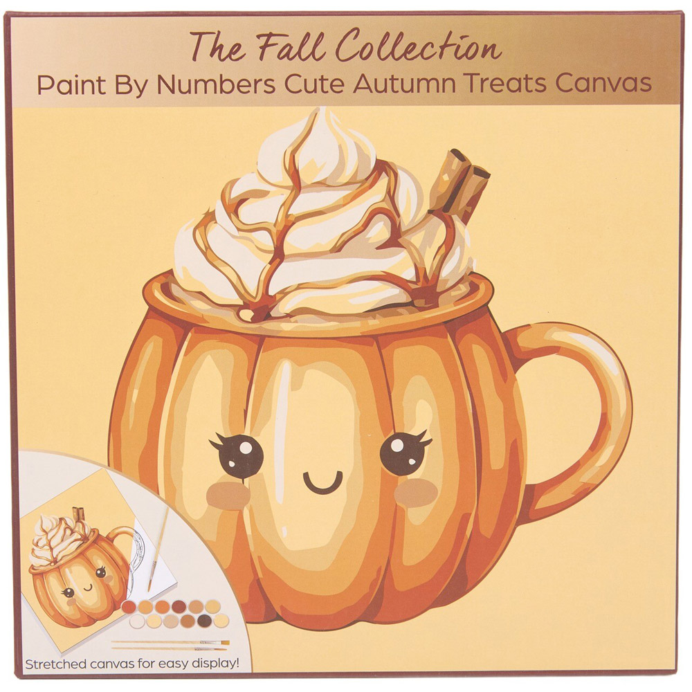 Paint By Numbers Cute Autumn Treats Canvas Kit Image 3
