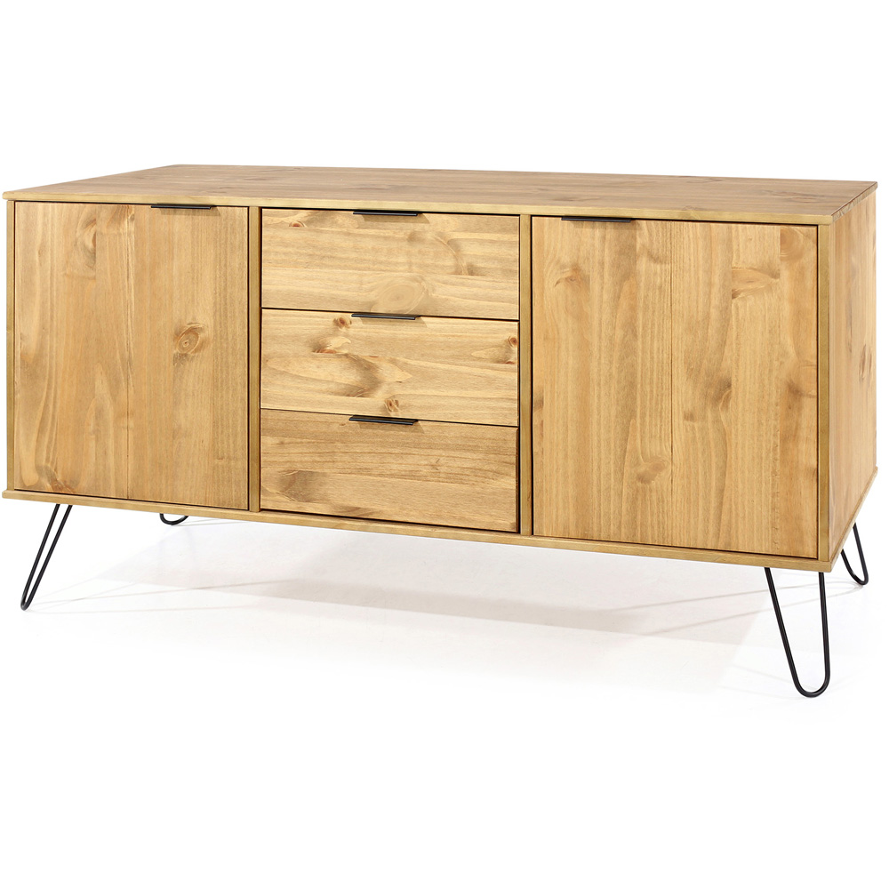 Augusta 2 Door 3 Drawer Pine Medium Sideboard Image 2