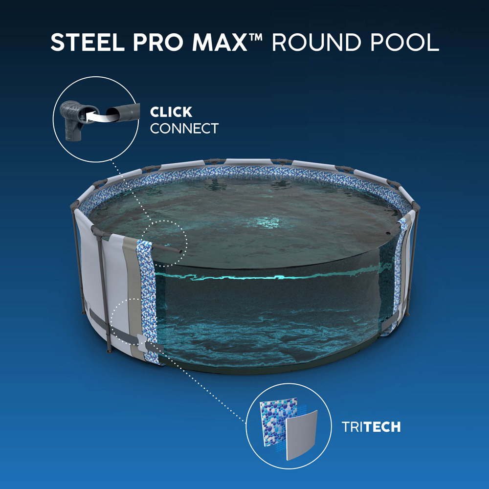 Bestway Steel Pro Frame Paddling Pool 15ft x 48 inch Image 7
