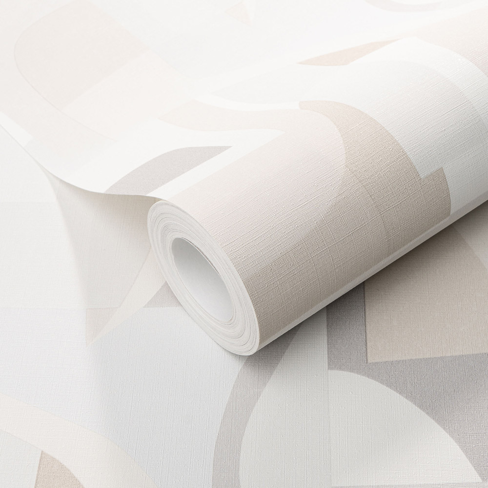 Erismann Fragment Geometric Beige Vinyl Wallpaper Image 3