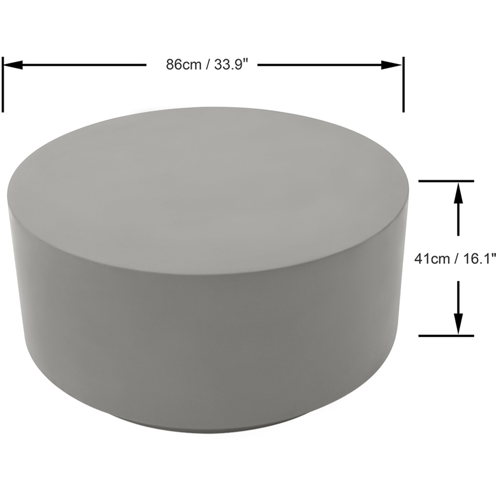 Elementi Rome Space Grey GRC Coffee Table Image 5