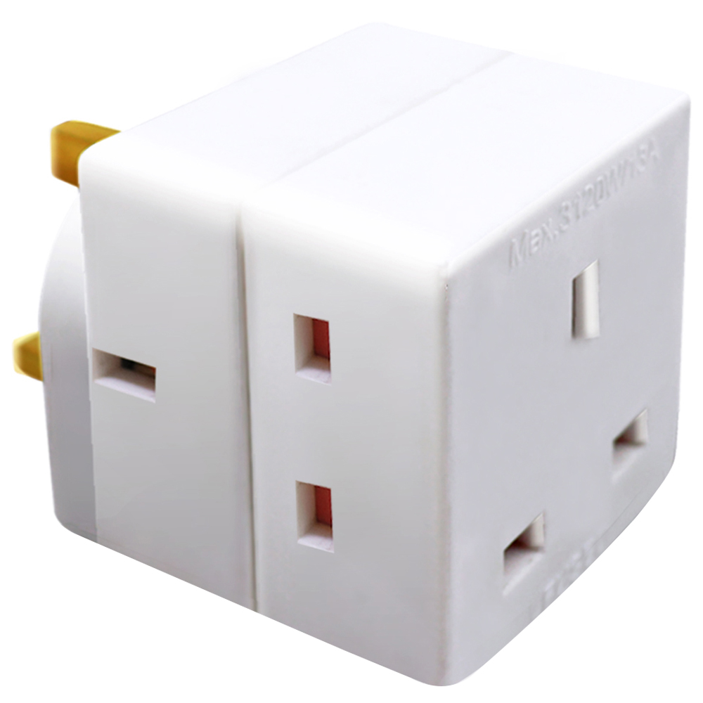 ExtraStar 3 Way Block Mains Socket Adaptor Image