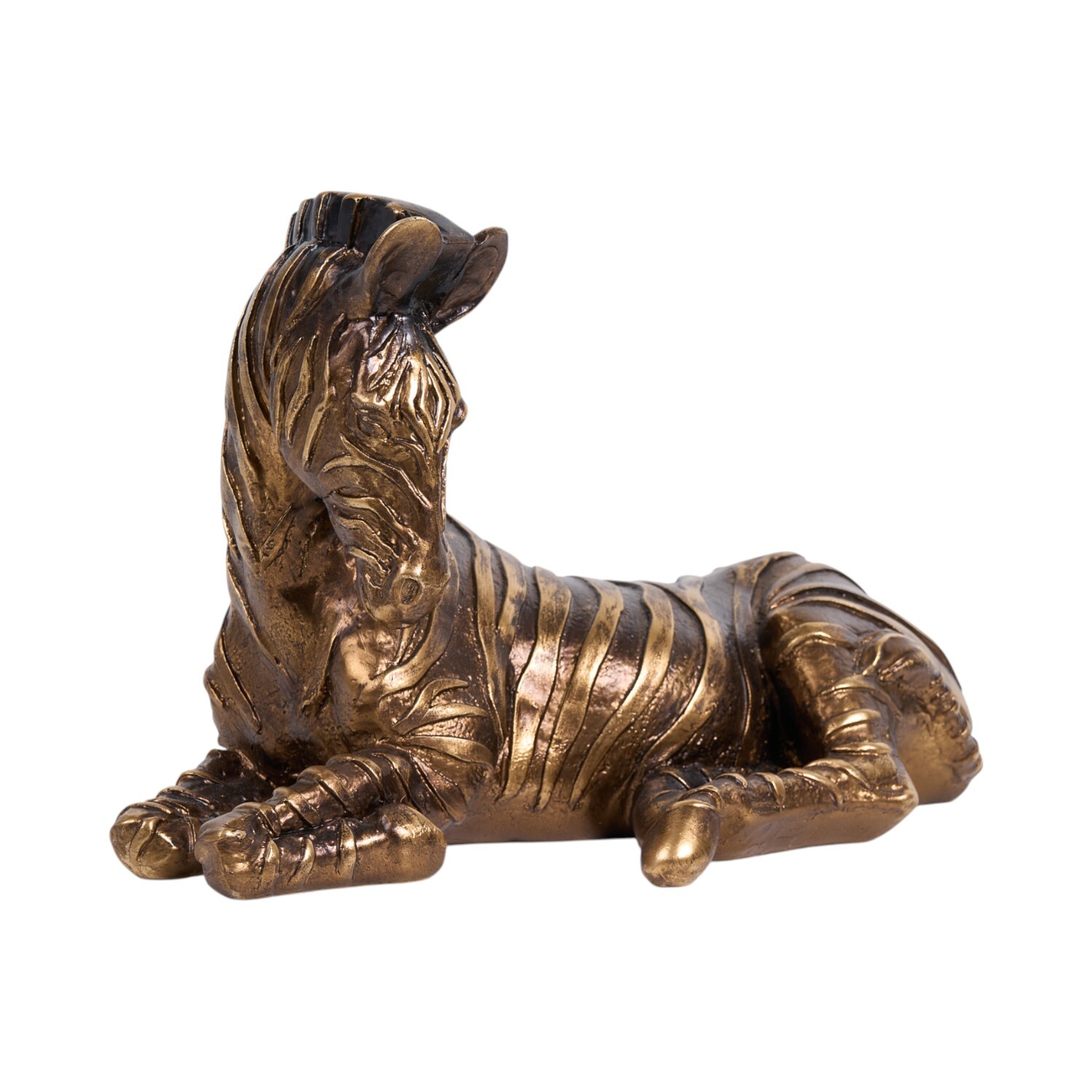 Sitting Zebra Ornament Bronze Image 2