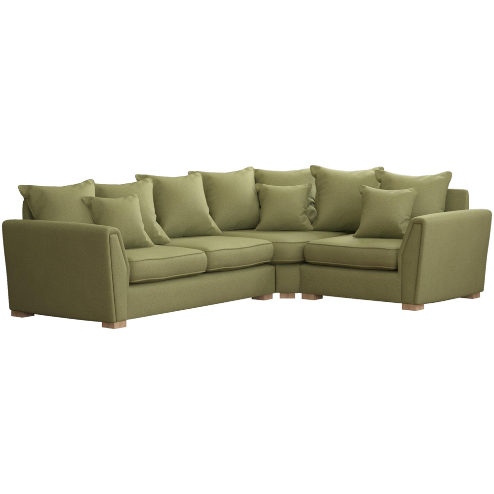 Wendleberry 3 Seater Venice Olive Scatter Back Right Hand Corner Sofa Image 2
