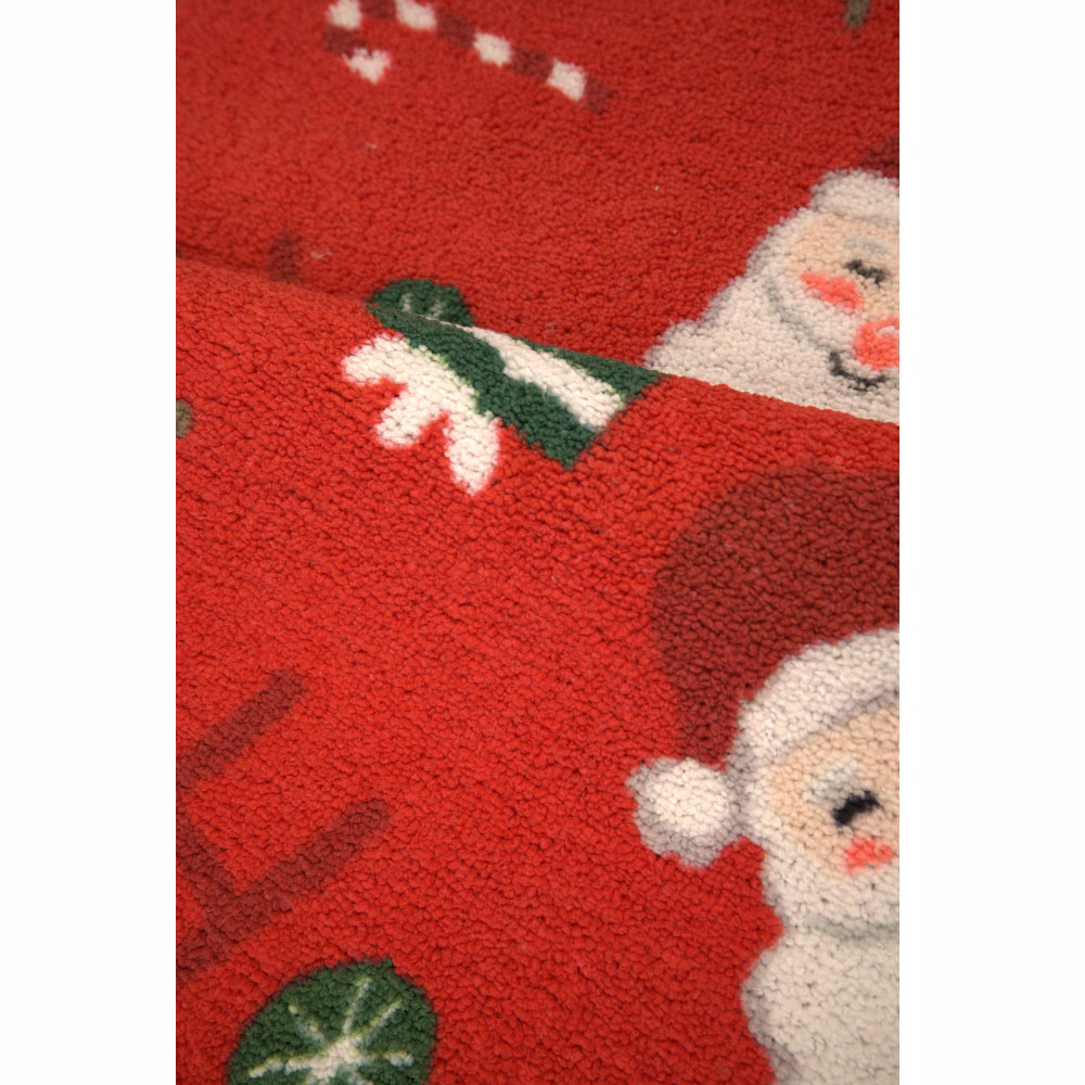 Melrose Santa Stop Here Design Runner and Mat Set Image 3