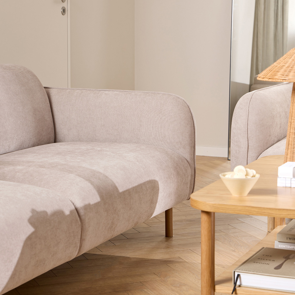 Florence Westham 6 Seater Fay Beige Fabric Sofa Image 6