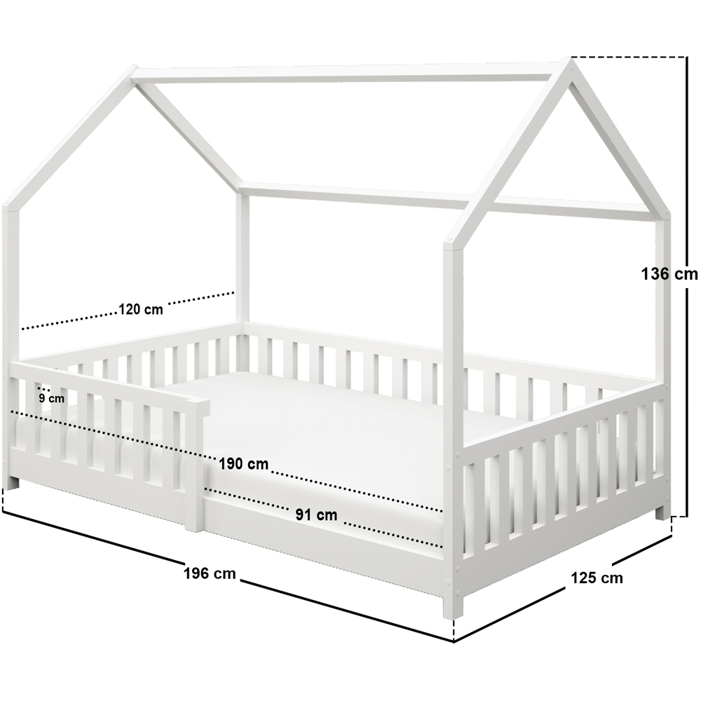 Flair Explorer Small Double White Playhouse Bed Image 6