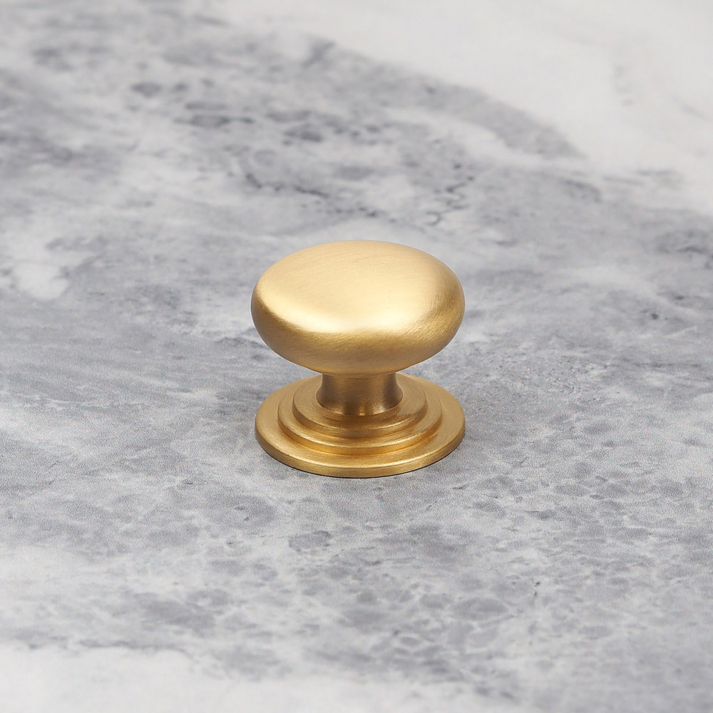 Handle & Home Satin Brass Knob 32mm Image 2