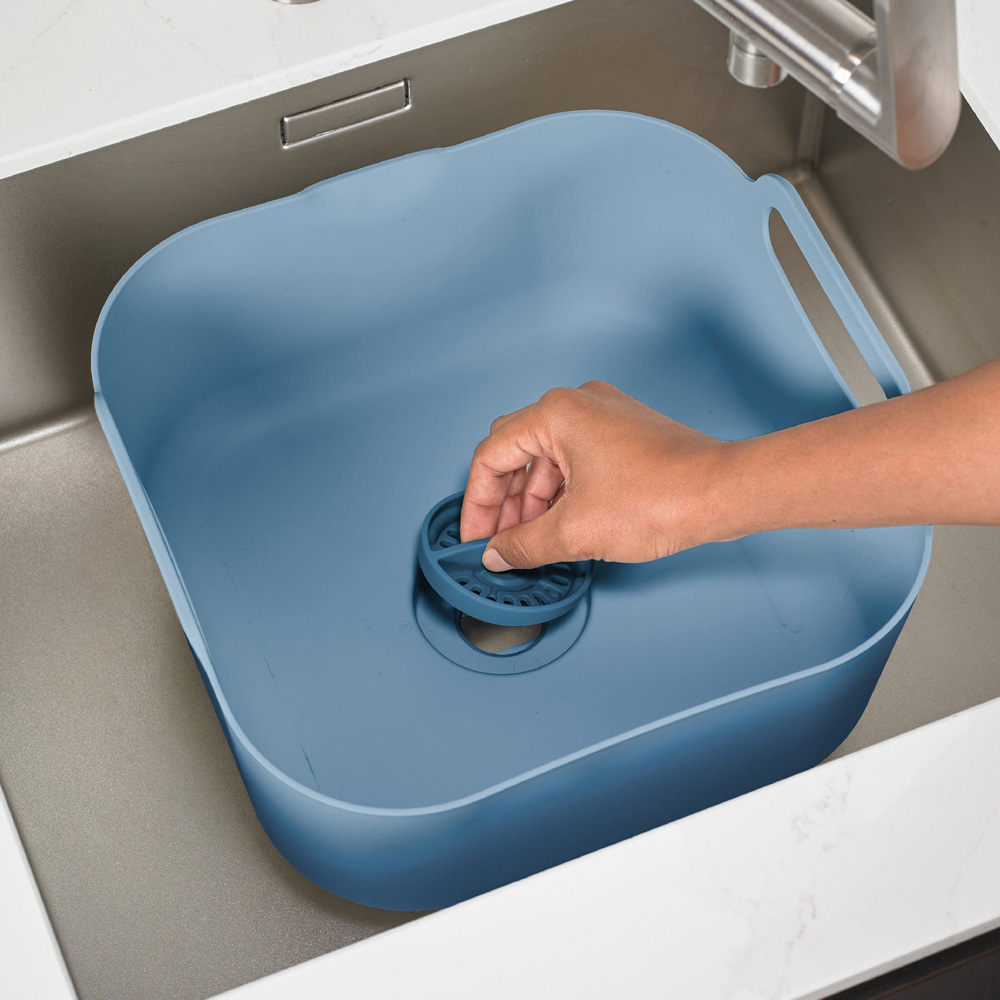 ReBorn Avon Blue Deep Washing Up Bowl with Handles 9L Image 7