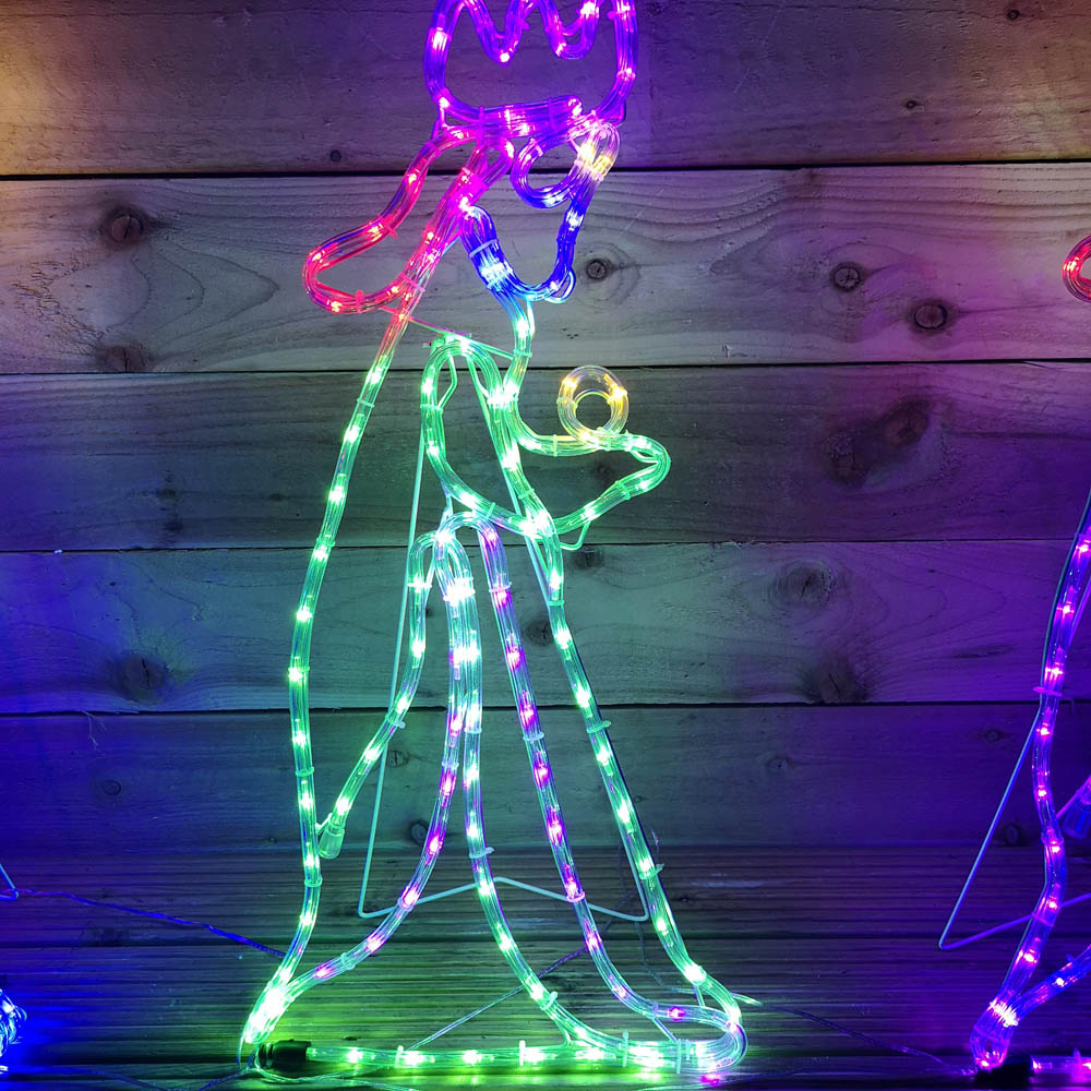 Samuel Alexander 360 Multicolour LED Nativity Three Wise Men Silhouette Rope Light 70cm Image 4
