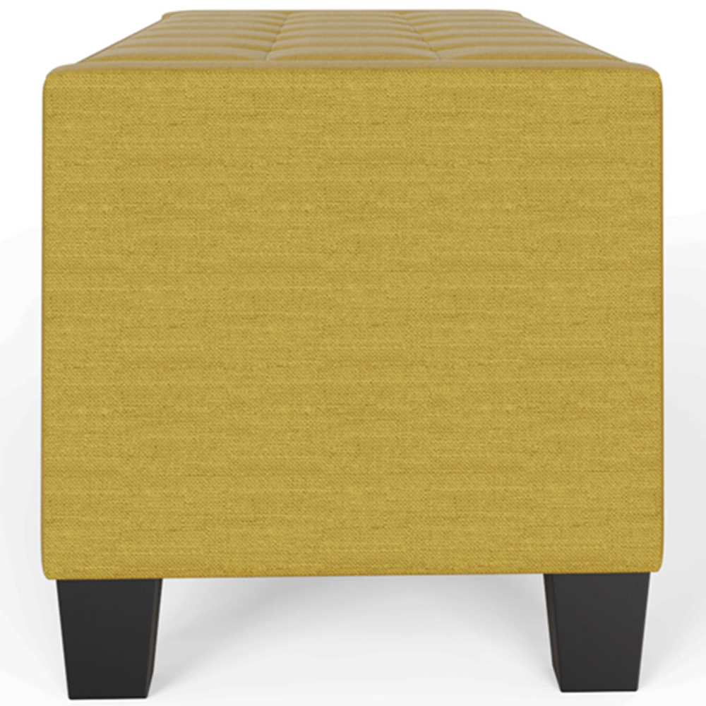 GFW Verona Mustard Ottoman Storage Bench Image 6