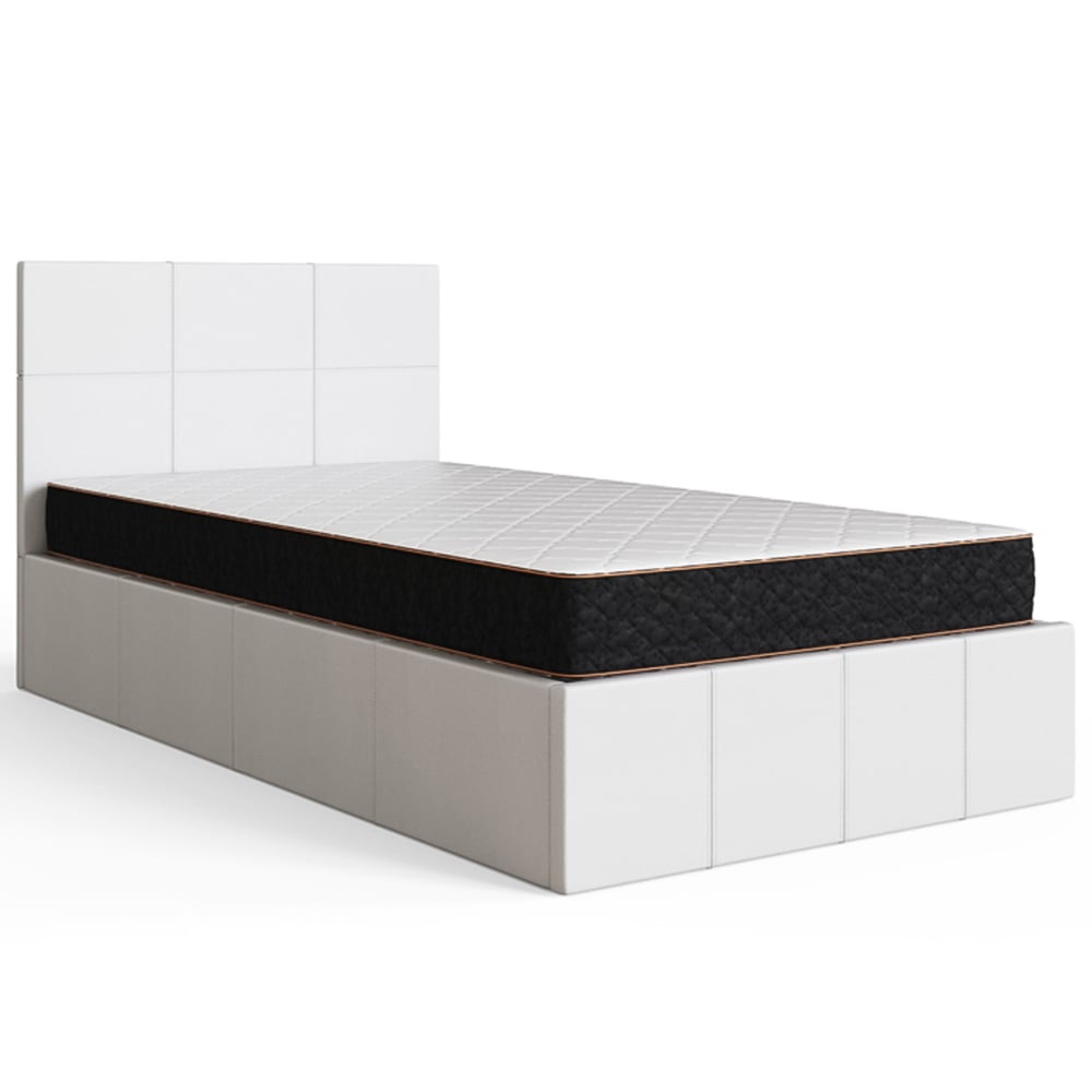 GFW Single White Side Lift Ottoman Bed Image 3