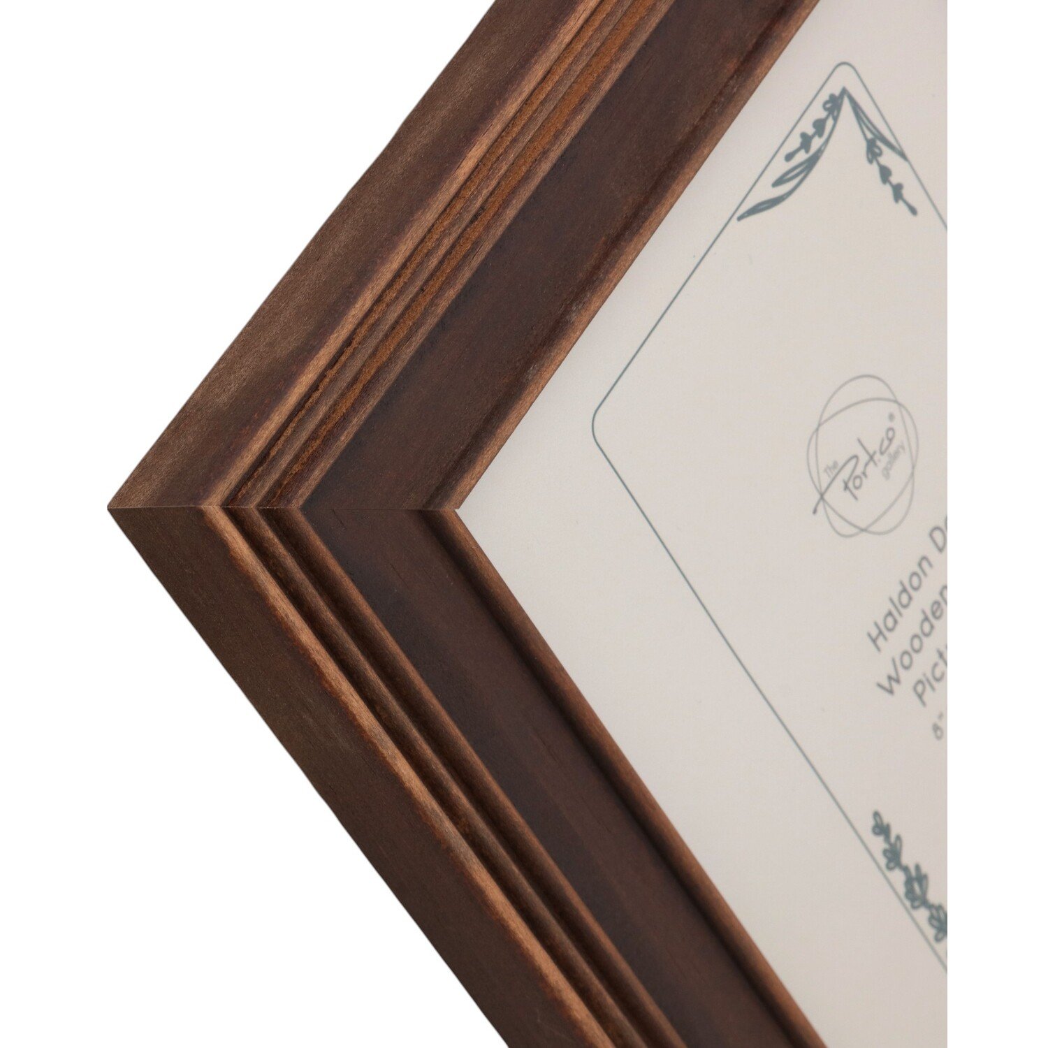Haldon Wooden Frame Brown 8 x 6in Image 4