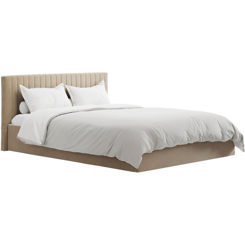 LPD Home Berlin Beige Double Ottoman Bed Image 3