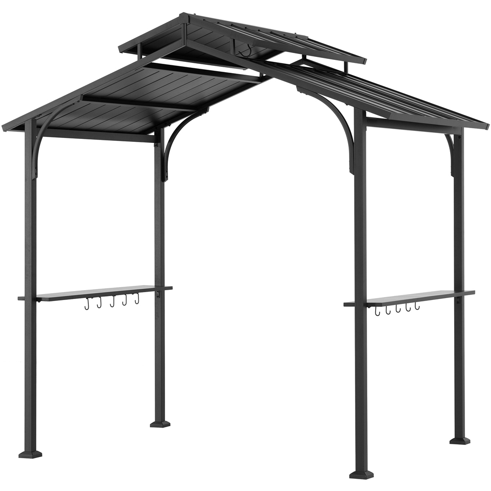 Sunjoy Hanscom 2.4 x 1.53cm Anthracite Steel Frame Gazebo Image 2