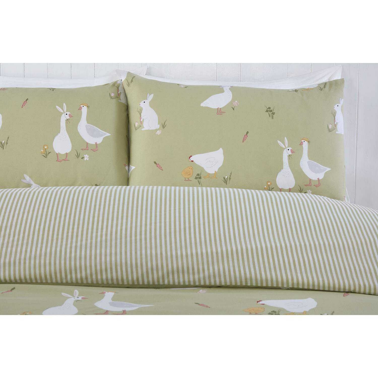 Spring Animals Duvet Set - Green / Double Image 3