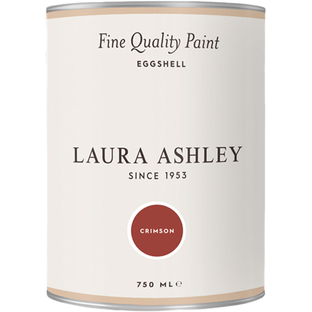 Laura Ashley Crimson Eggshell Paint 750ml Image 2