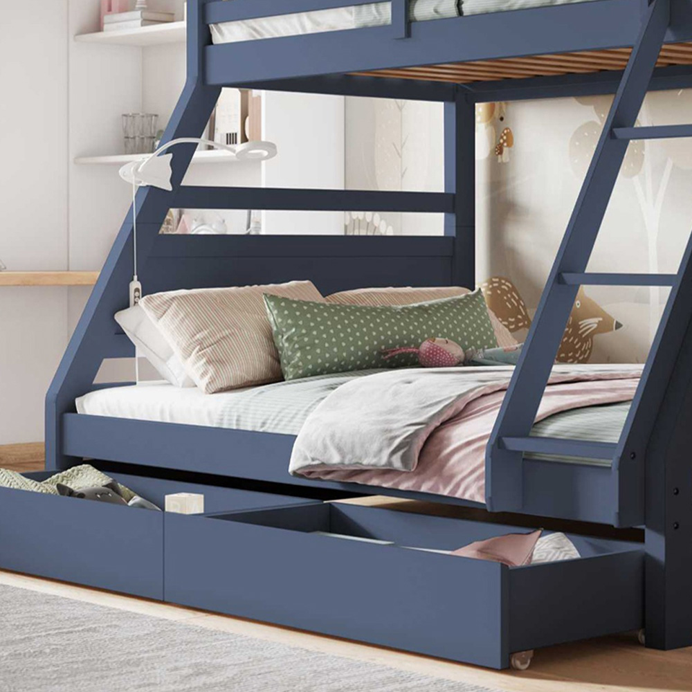 Flair Ollie Navy Triple Bunk Bed Image 3