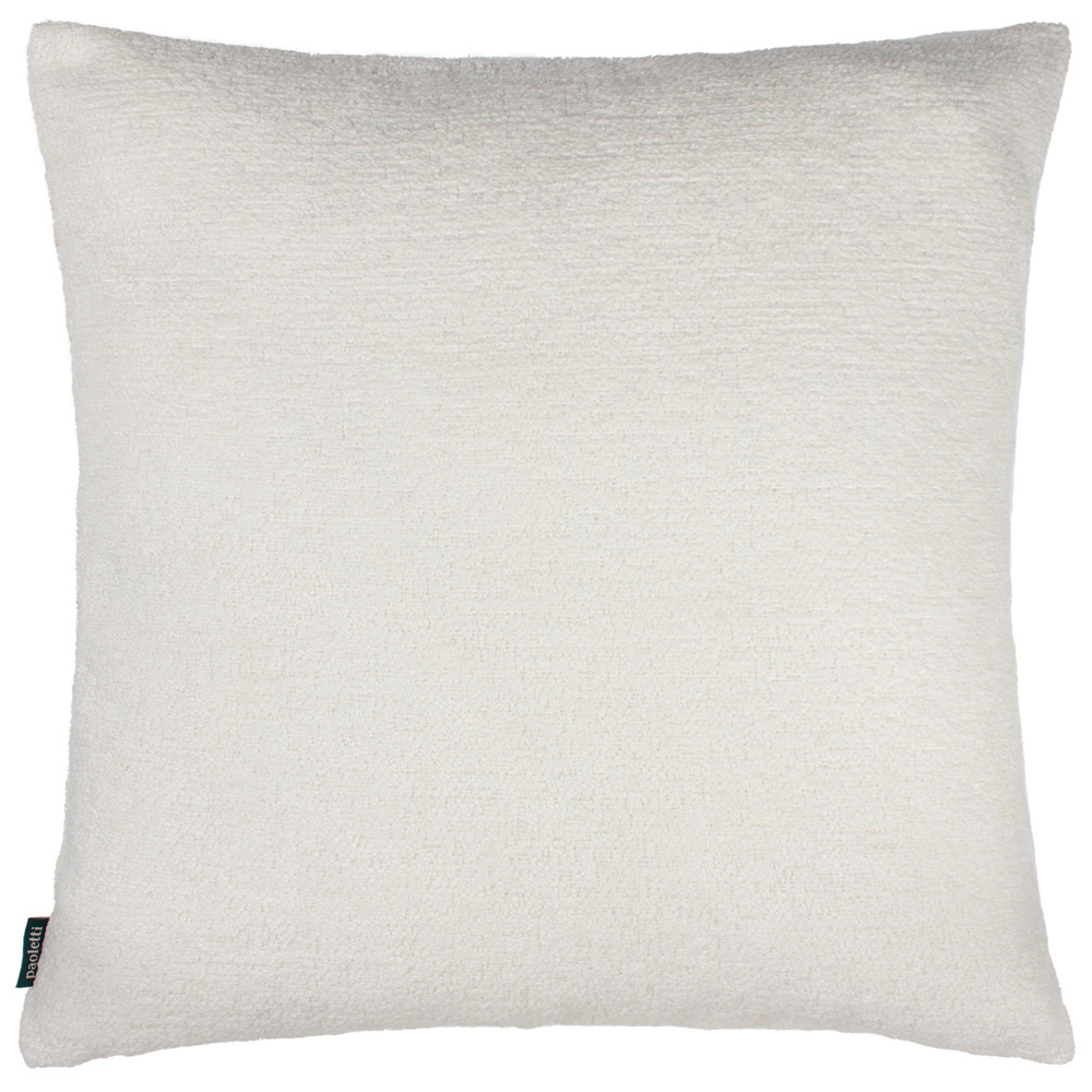 Paoletti Nellim Ecru Square Boucle Cushion Image 1