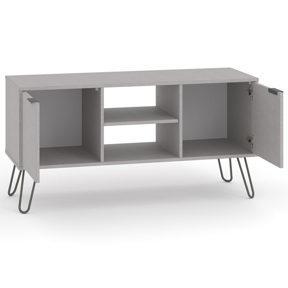 Augusta 2 Door Grey Flat Screen TV Unit Image 4