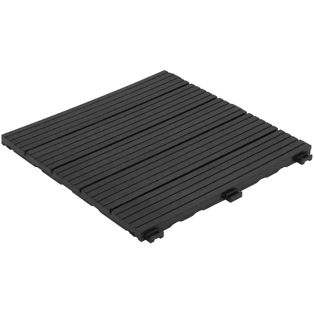 Oseasons Cosmopolitan Graphite Eco Interlocking Decking Tiles 30 x 30cm 10 Pack Image 3
