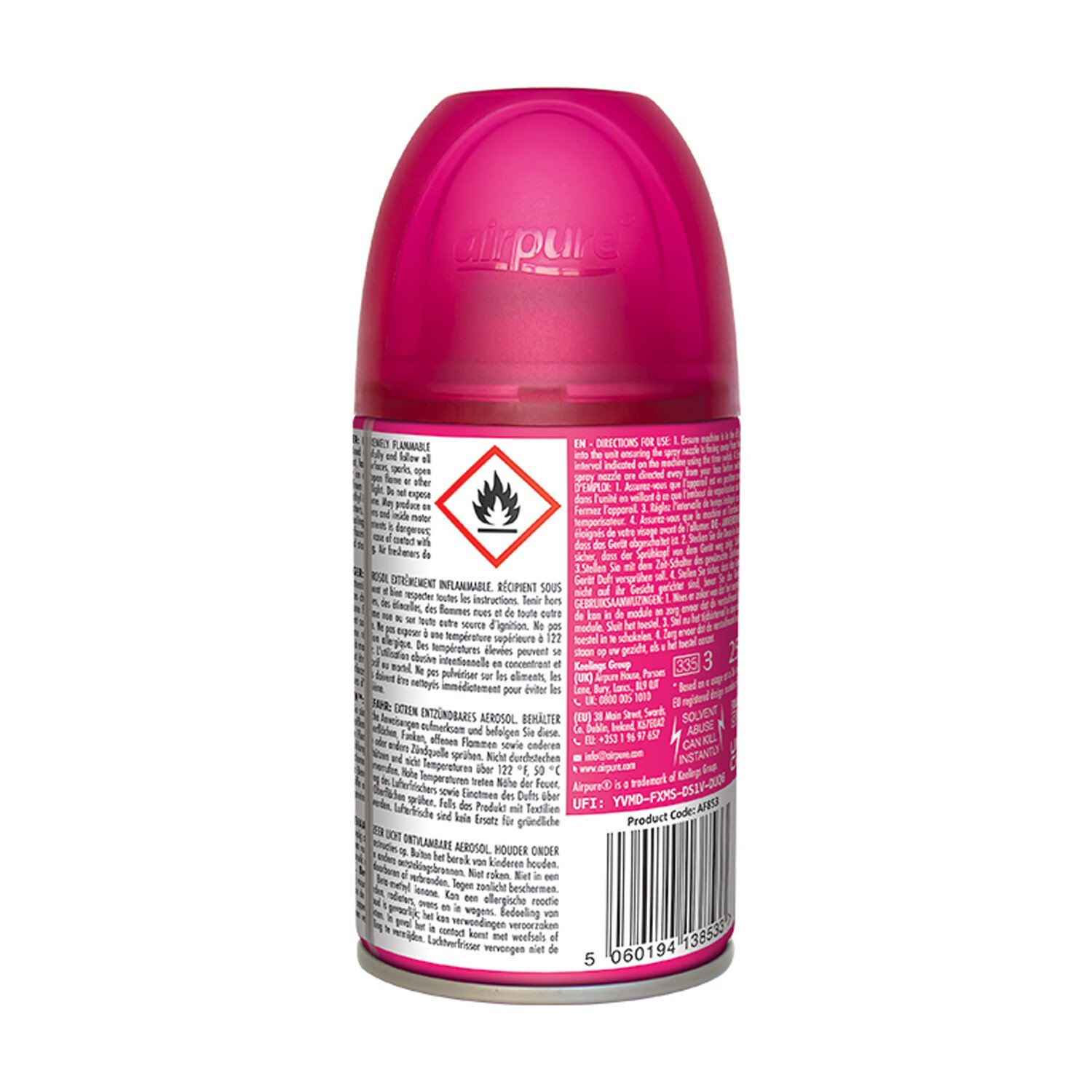 Airpure Air Freshener Auto Spray Refill Ice Queen Image 2