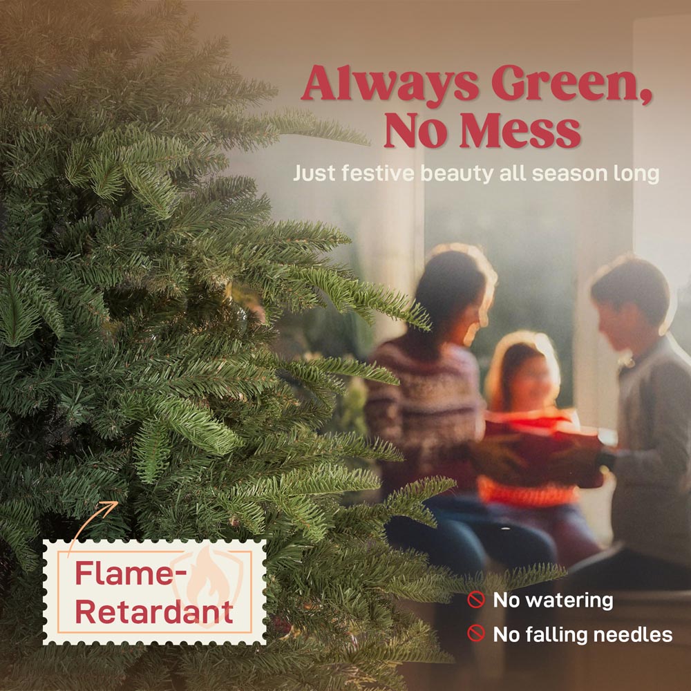 Everglow Realistic Artificial Christmas Tree 6ft Image 4