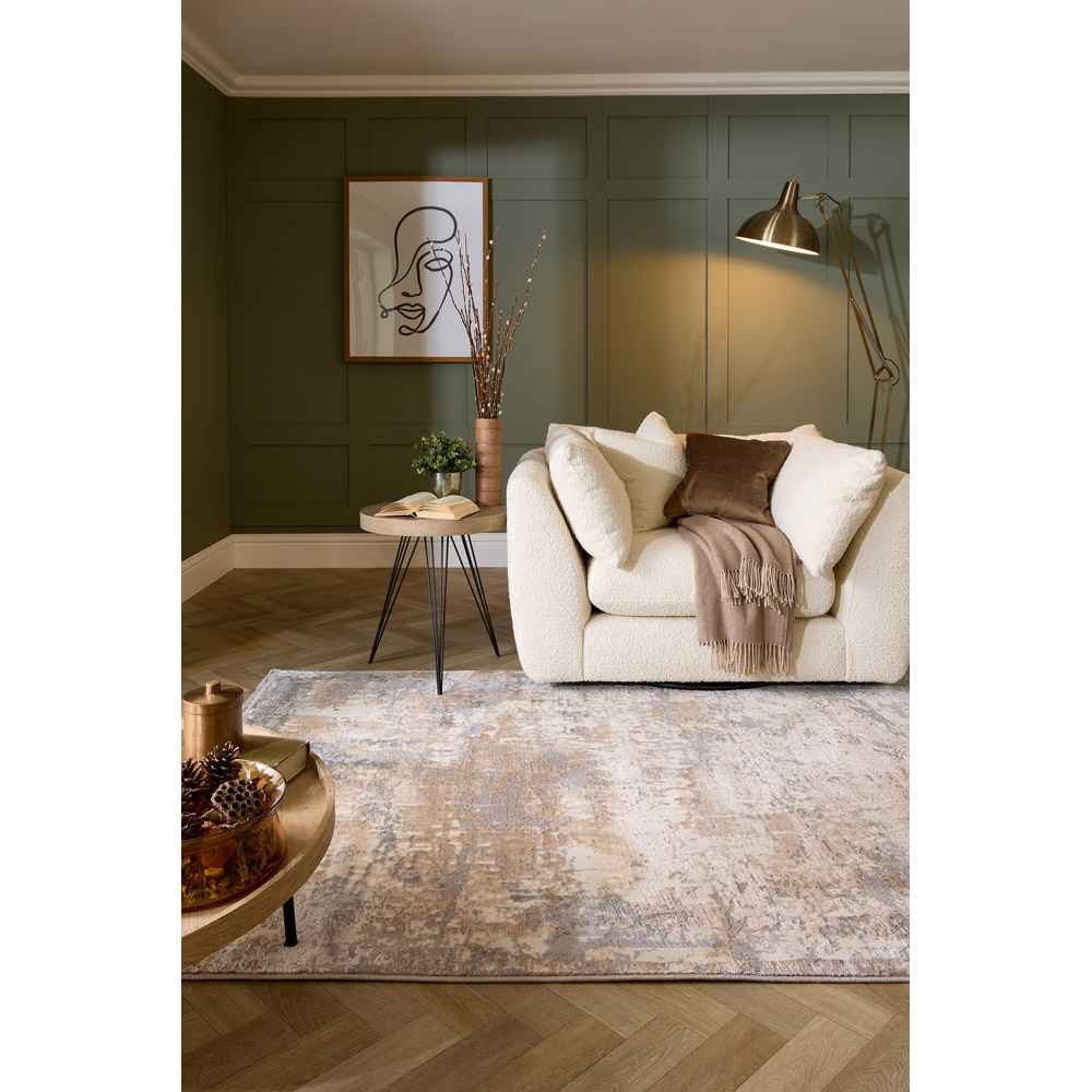 Origins Cosimo Blue and Grey Distressed Rug 120 x 160cm Image 5