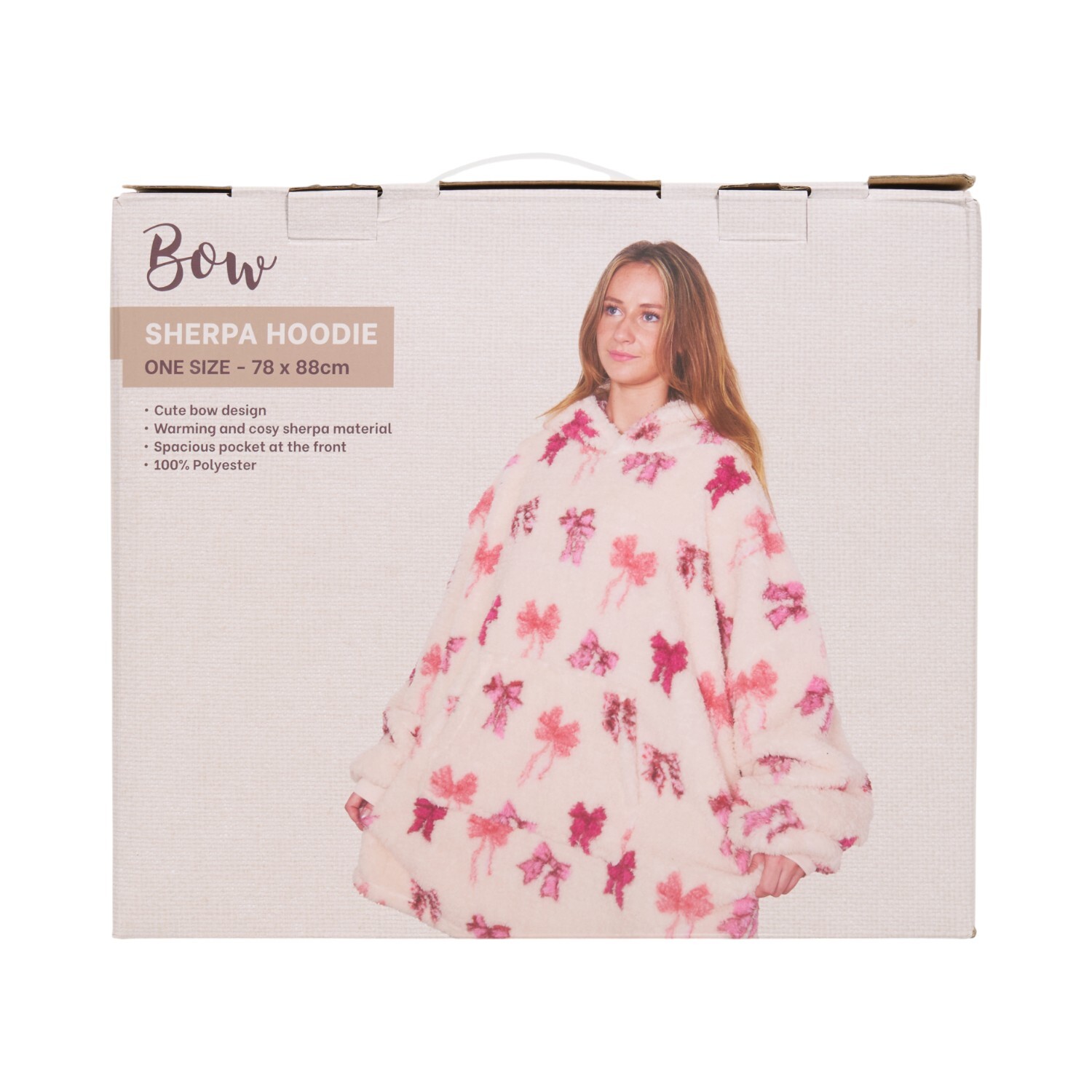 Printed Sherpa Hoodie Image 13