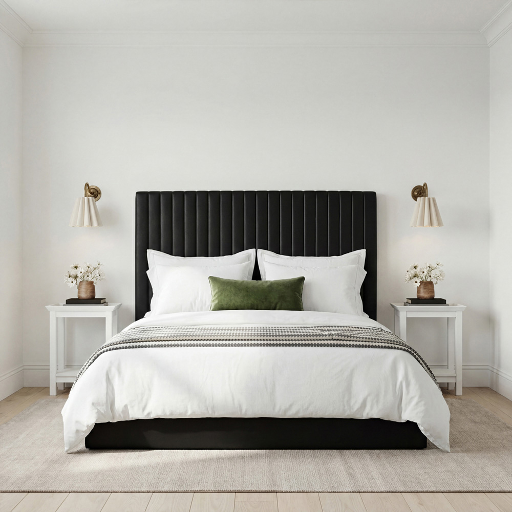 LPD Home Berlin Black King Size Tall Ottoman Bed Image 7